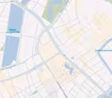 A detailed digital map highlighting roads, water bodies, and areas of vegetation. Notable features include Sankt Jørgens Sø, Nørre Voldgade, and several interconnected streets and paths.